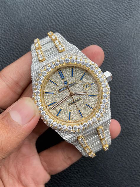 fake ice watches|iced out watch real.